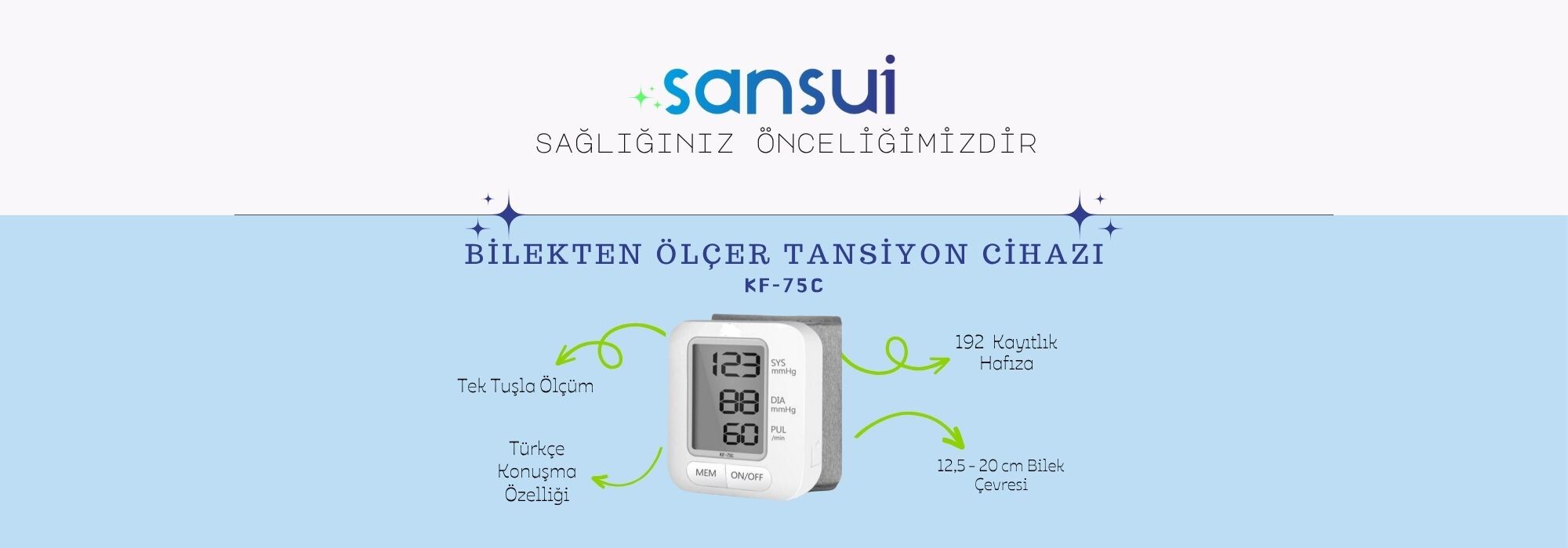 Bilekten Ölçer Tansiyon Cihazı